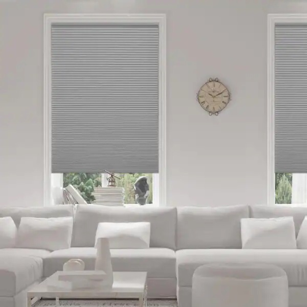 Cordless Window Shades, Gray